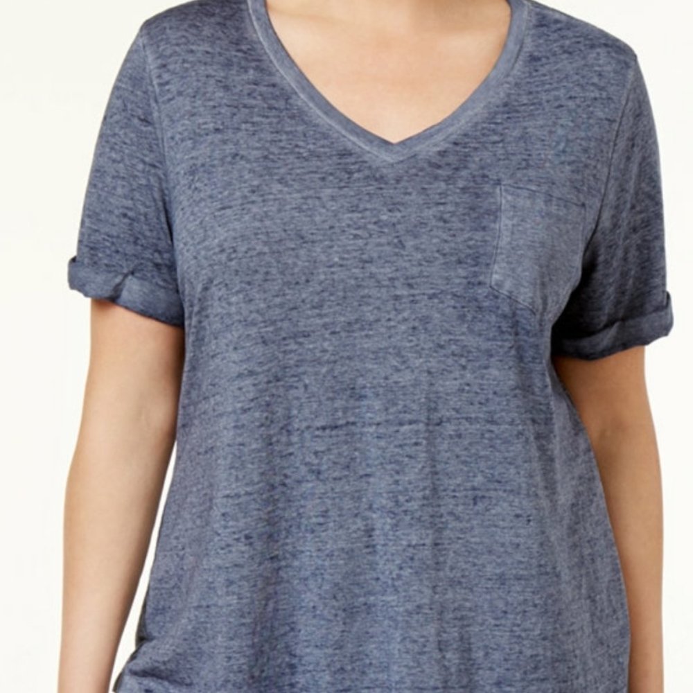 Style & Co Plus Size Burnout T-Shirt NEW